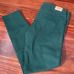 Forest Green Jeans Abercrombie and Fitch